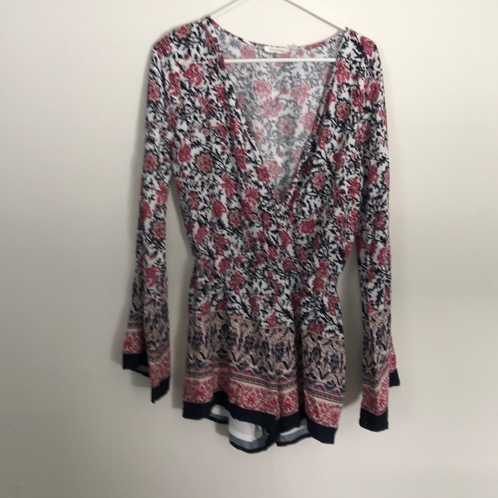 Blu Pepper Floral romper